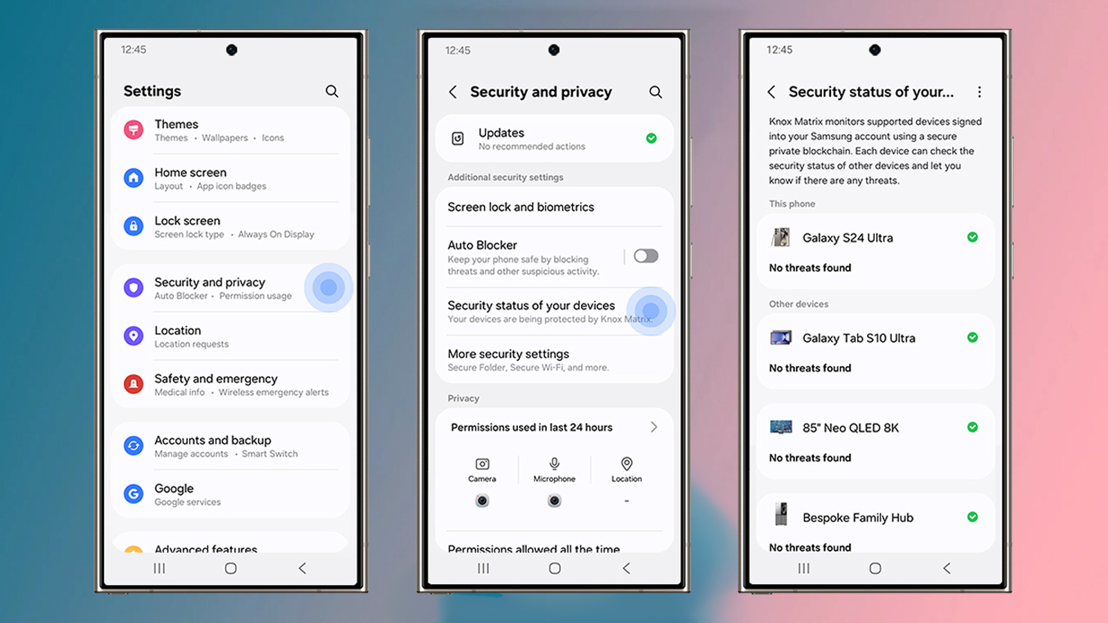 Bảo Mật V&agrave; Quyền Ri&ecirc;ng Tư Tr&ecirc;n One UI 7
