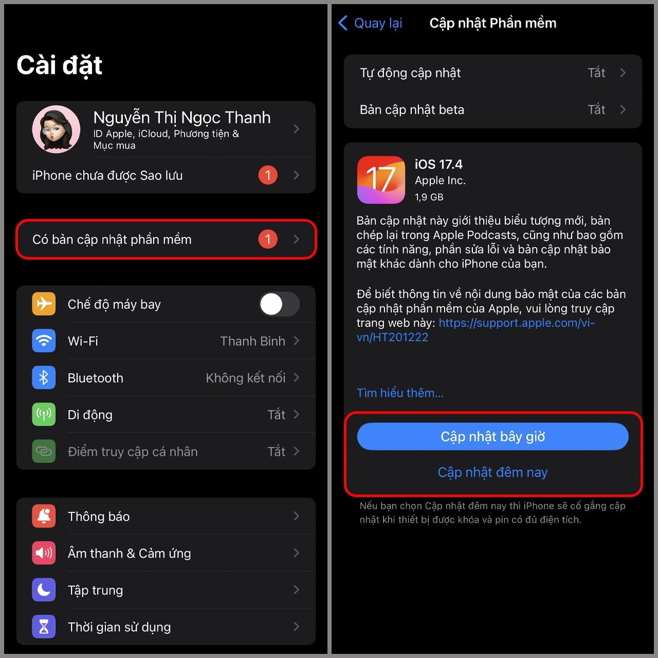 Cách cập nhật iOS 17.4 chính thức Cách cập nhật iOS 17.4 chính thức