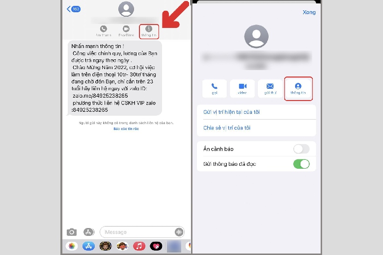 Cách chặn tin nhắn rác trên điện thoại iPhone Cách chặn tin nhắn rác trên điện thoại iPhone