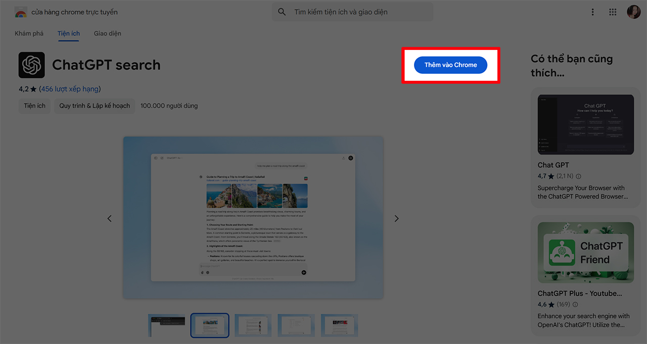ChatGPT Search cho Chrome ChatGPT Search cho Chrome