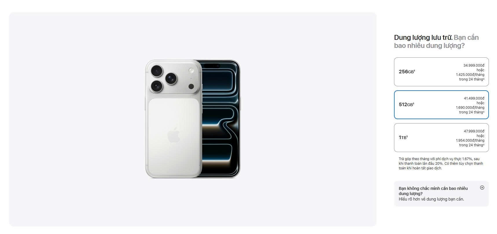 Gi&aacute; iPhone 17 Pro tại Thanh H&oacute;a