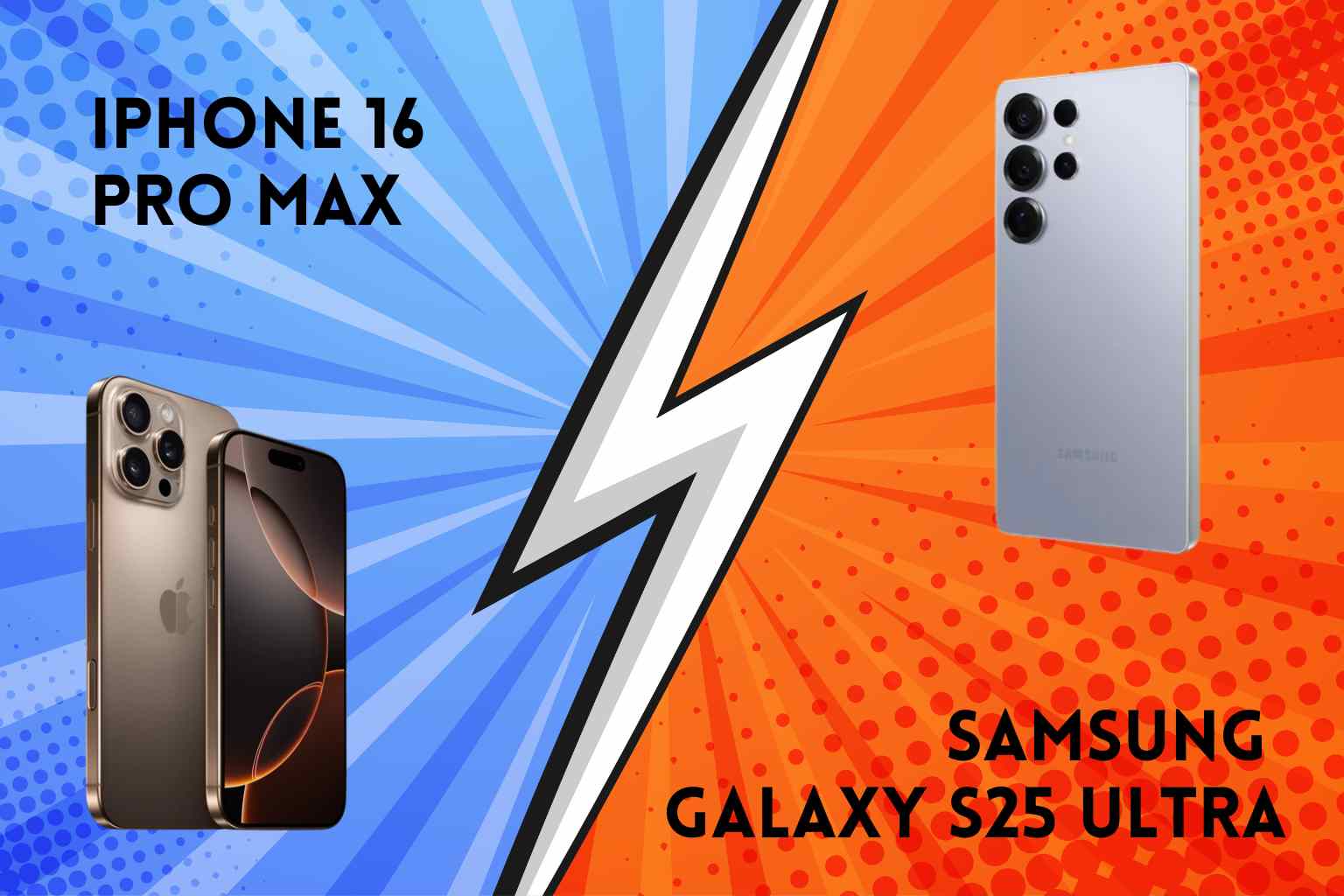 So s&aacute;nh AI tr&ecirc;n galaxy s25 với AI tr&ecirc;n iPhone 16 Pro Max
