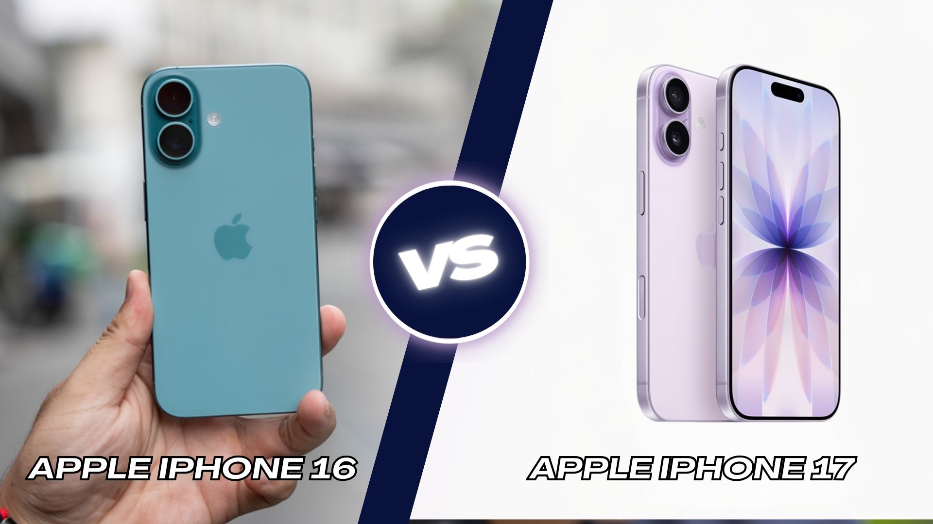 So s&aacute;nh iPhone 17 vs iPhone 16