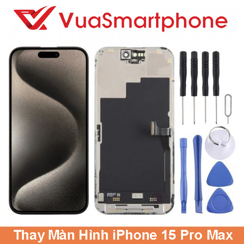 Thay m&agrave;n h&igrave;nh iPhone 15 Pro Max gi&aacute; bao nhi&ecirc;u