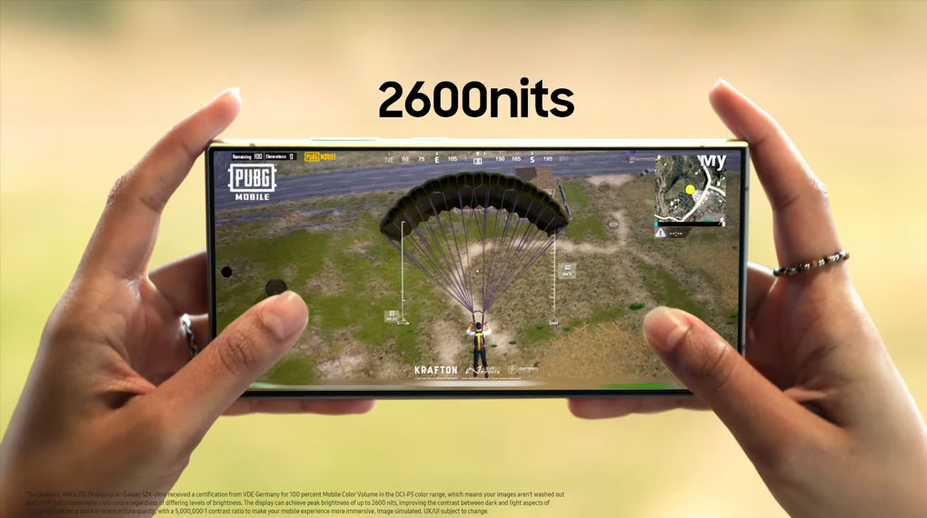 độ s&aacute;ng m&agrave;n h&igrave;nh Galaxy S24 Ultra