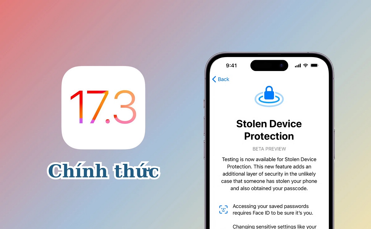 ios 17.3 ch&iacute;nh thức