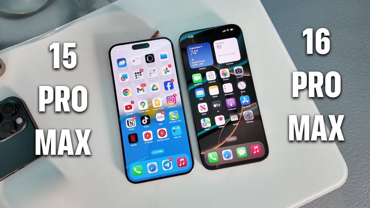 So Sánh iPhone 15 Pro Max và iPhone 16 Pro Max So Sánh iPhone 15 Pro Max và iPhone 16 Pro Max